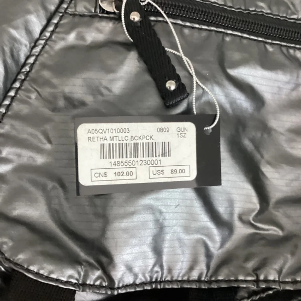Bebe Sport Gray Nylon Retha Backpack